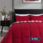 downluxe Lightweight Plaid Comforter Set - Image 3