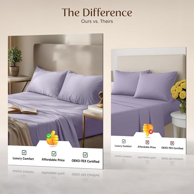 Utopia Bedding King Size Sheet Set – 4 Piece Bed Sheets, Soft and Breathable - Image 6