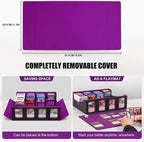 Trading Card Storage Box with Commander Display, 4-Row Deck Case with Removable - Image 5