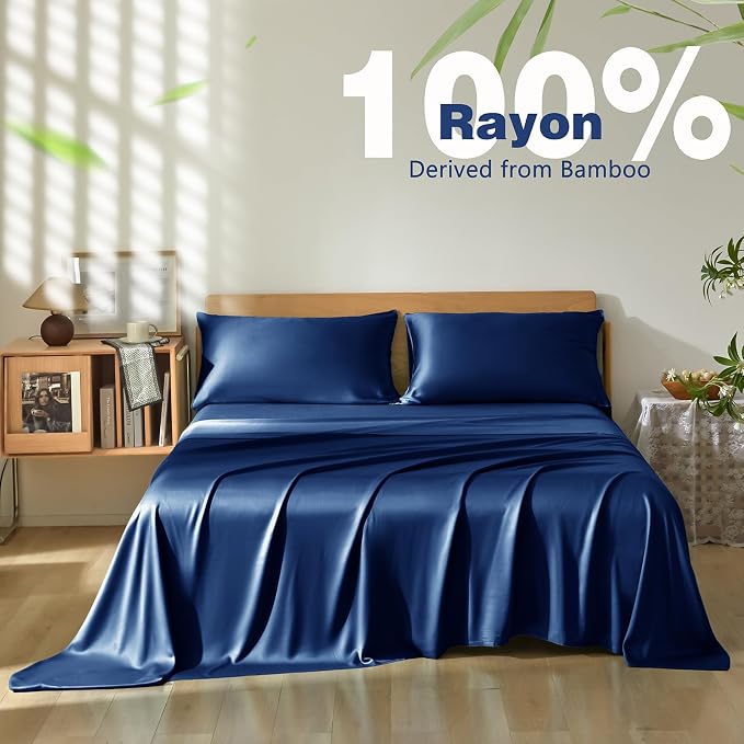 Homiest Cooling Pillow Cases King Size Set of 2, 100% Rayon Derived from Bamboo - Image 3