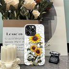 ZHEGAILIAN Case for iPhone 14 Pro, Sunflower Faux Stained Glass Effect Durable - Image 7