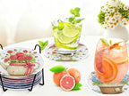 8 PCS Flowers Diamond Art Coasters Kits | Diamond Paintings Coasters - Image 8