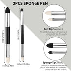 N NOROCME 10 PCS Blending Stumps, Sponge Pens and Sandpaper Pencil Sharpener | - Image 2