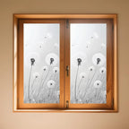 IVN Privacy Window Film Stained Glass Window Cling Dandelion Decorative Static - Image 2
