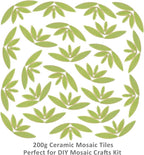 Artspac Green Petal Ceramic Mosaic Tiles - Image 7