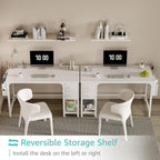 Lufeiya White Computer Desk - Image 4
