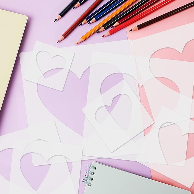 Heart Stencil, Hearts Template Stencil, Large Stencil - Image 4