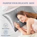 BEDELITE Satin Pillowcase for Hair and Skin, Super Soft and Cooling Similar to - Image 3