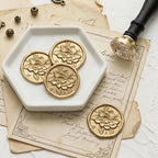 UNIQOOO 3D Embossed Relief Camellia Flowers Wax Seal Stamp - Image 4