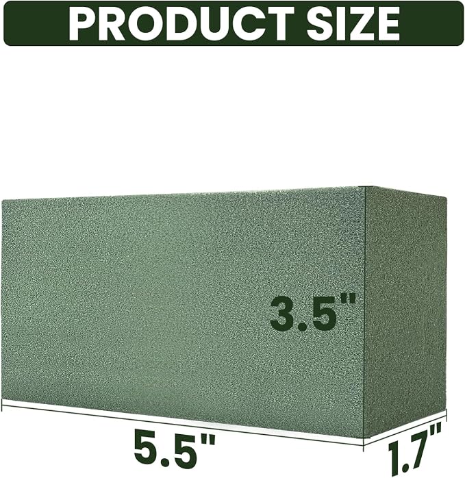 Ortarco 6 Pack Floral Foam Blocks Wet and Dry Flower Foam - Image 2