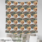 Erosebridal Squirrel Flannel Fabric by The Yard Kawaiin Safari Soft Not - Image 3