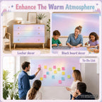 Dreamy Gradient Bulletin Board Roll Non-Woven Fabric Poster 16in X 12ft | Back - Image 5