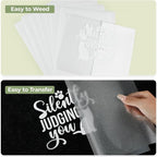HTVRONT White Glitter HTV Heat Transfer Vinyl, 11 Pack, Compatible - Image 3
