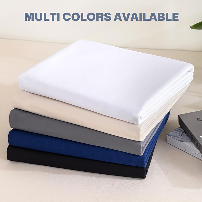 Lavisun Twin Flat Sheets 2 Pack, Hotel Quality Flat Bed Sheets, Brushed - Image 7