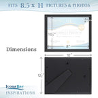 8.5x11 Certificate Frames, 6 Pack, Contemporary, Inspirations | These Icona Bay - Image 3