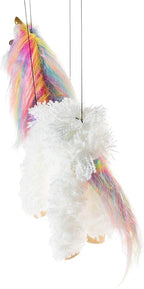 Artisan Owl Rainbow Mane Magical Unicorn Marionette Puppet - Image 3