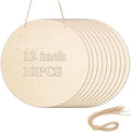 10Pcs Thicken Wood Circles for Crafts by YOIYINI