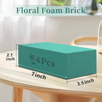 SupKing Floral Foams Blocks 4Pcs Green Wet Dry Flower Foam Bricks Large Florist - Image 2