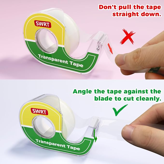 SWRT Double-Sided Tape for Crafts, 1/2 in x 300 in, 6 Pack - Image 6