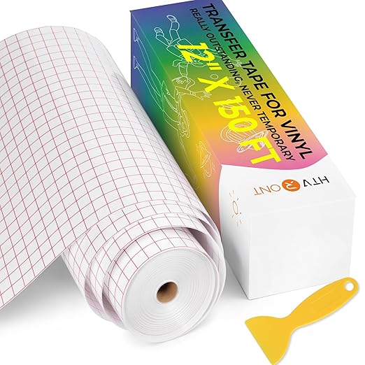 HTVRONT Transfer Tape for Vinyl, Medium Tack, For Self Adhesive Vinyl, For by HTVRONT