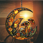 Cresent Forest Butterfly Acrylic Suncatcher Stained Glass Effect Window Car - Image 7