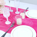 VACVELT Hot Pink Sheer Organza Fabric by The Yard 60" Wide | Semi-Transparent - Image 4