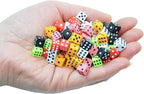 SmartDealsPro 100 Assorted D6 Mini Tiny Dice Game Dot Square Dice - Image 7