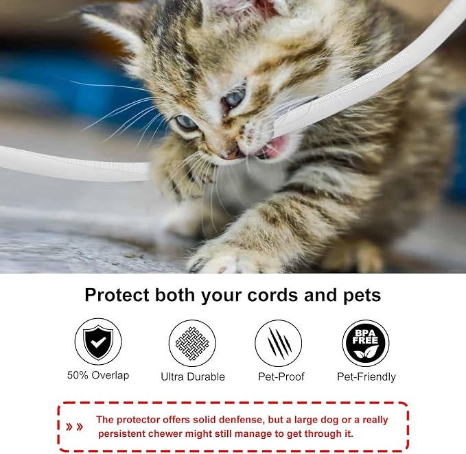 Secbolt Cord Protectors from Pets No Chew, 25ft - Image 3