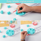 Paper Trimmer Craft Paper Cutter: 4 Style Multi-Function Scrapbooking Tool - Image 6