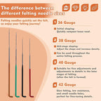 Yizzvb 45 Pcs Needle Felting Tools, 4 Size 40 Pcs Colorful Wool Felting Needles - Image 2