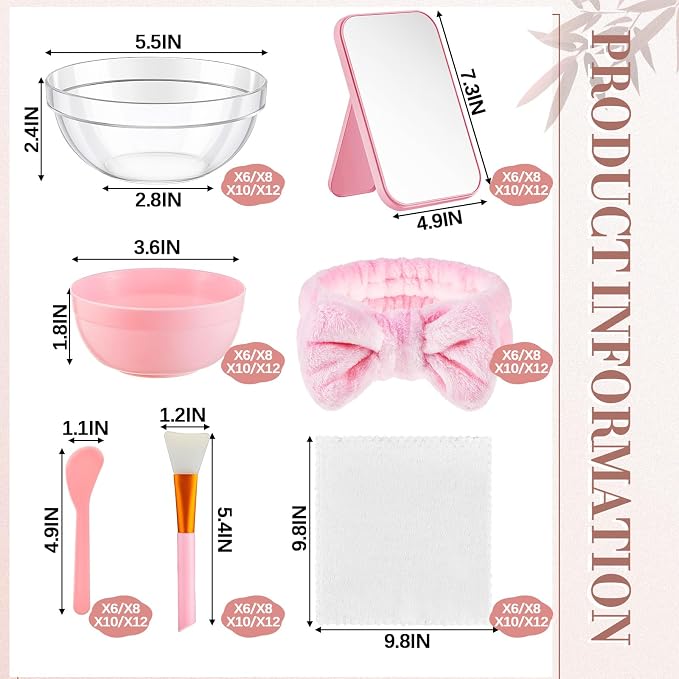 Teenyyou 6 Set Pink Spa Party Supplies - Image 2