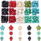 arricraft 190 Pcs Skull Gemstone Beads Kits, Including 50 Pcs Tortoise Beads by ARRICRAFT