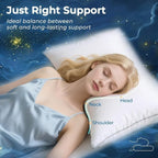 Sasttie Pillows Standard Size Set of 4, Full Size Bed Pillows - Image 4