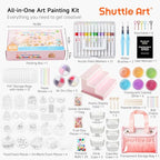Shuttle Art 105 Pcs Magic Foam Texture Painting Kit Dessert Series: 24 Dessert - Image 2