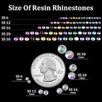 4000pcs 4mm Resin Rhinestones Bulk, Transparent AB Flatback Round Jelly - Image 3