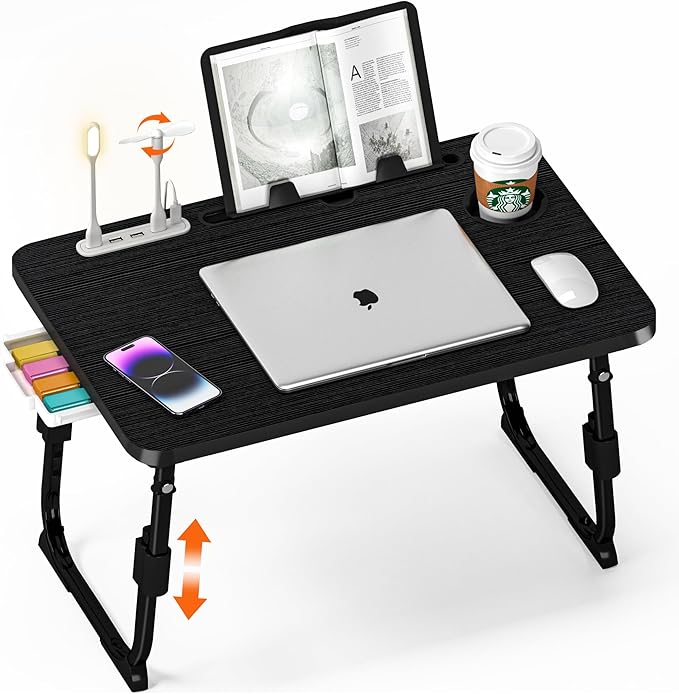 Lap Desk for Bed, Adjustable Laptop Desk by PlayimaginationtodecorateHomeOffice