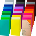 Geetery 30 Pack Colored Acrylic Sheets 1/8" Thick by Geetery