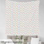 Cartoon Digit Fabric by The Yard, Colorful Digital Print Flannel Polyester - Image 4