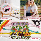 PAXCOO 488Pcs String Bracelet Making Kit, Friendship Bracelet String Kit - Image 2