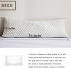 DOWNCOOL Full Body Pillow for Adults- Ultra Soft Long Bed Pillow - Image 2