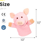 Easfan Pig Hand Puppet with Movable Mouth and Arms Role Play Storytelling - Image 6