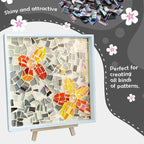 LITMIND Black Mixed Irregular Glass Mosaic Tiles - 9oz Value Pack - Image 3