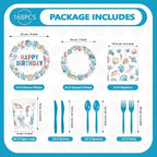 168Pcs Seashell Ocean Birthday Supplies - Image 2