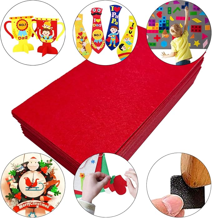 Jtnohx Self Adhesive Felt Sheets, Sticky Fabric Square - Image 6