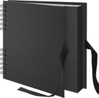 10×10 inch Scrapbook Photo Album DIY Picture Book 40 Pages, Thick Kraft Paper by Remowith
