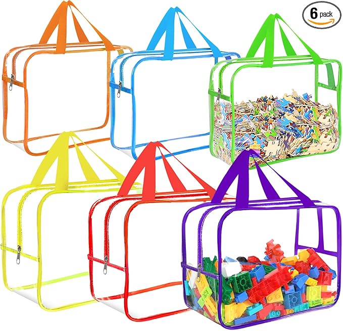 6 Colors Large Toy Storage Bags by OPELETNNT