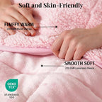 Topblan Sherpa Fleece Weighted Blanket 20lbs, Uniformed Color - Image 2