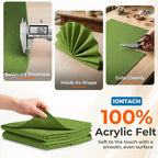 IONTACH 18" X 18" Soft Felt Sheets 1.6mm Thick | Acrylic Felt Fabric Sheets - Image 3