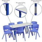 Flash Furniture Emmy Adjustable Classroom Activity Table - Image 3