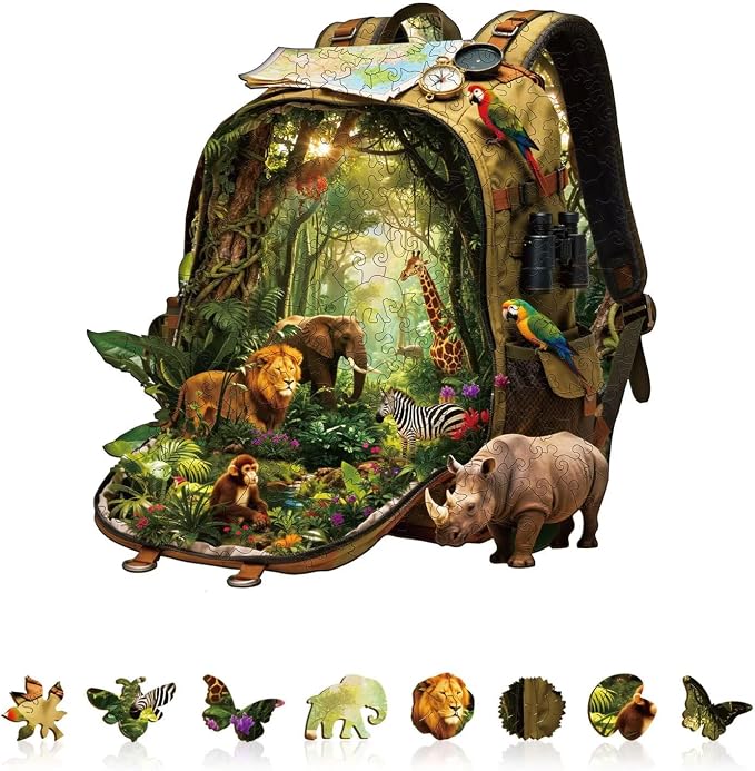 Rainforest Quest Puzzles Adults Gifts by Jollitot